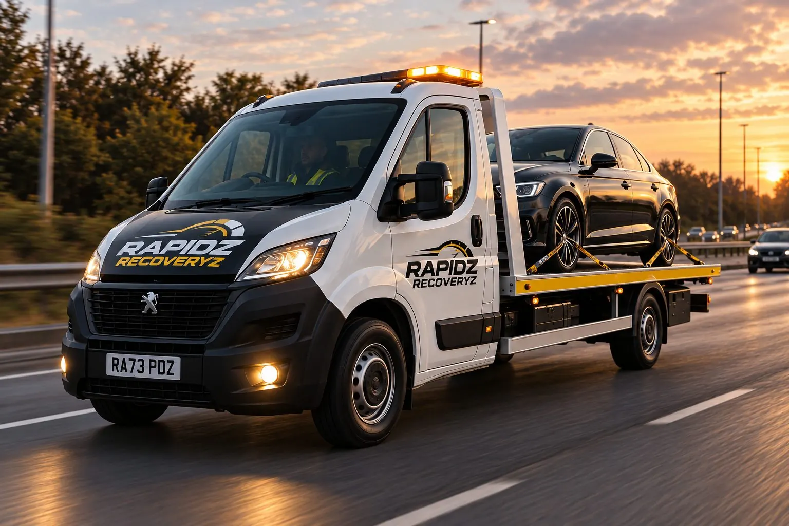 Rapidz Recoveryz flatbed recovery truck